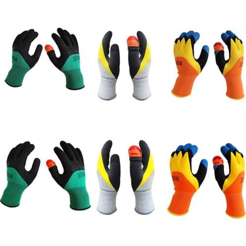 1 Pair Gloves with 1pc Thumb Cutter for Harvesting Vegetables Picker Gloves Thumb Protector Plant Blade Garden Glove #W0