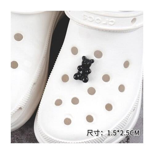 1Pcs Quality Charms for Crocs DIY Black White Balloon Dog Croc Charms Designer Fashion Trend Croc Shoes Buckle Handmade Hot Sale
