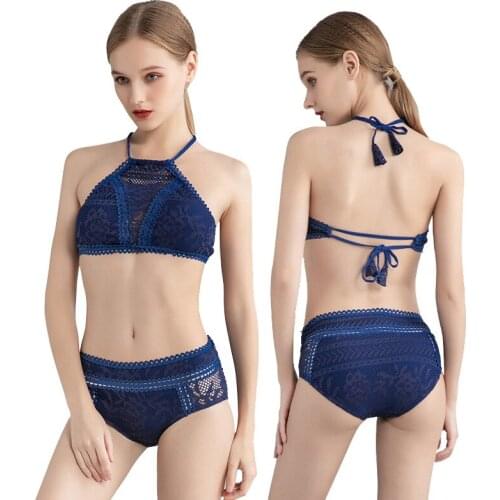 2020 Lace Two-piece Swimsuits Womens Europe and America Swimwear Bikini Sexy Swimsuit Fashion Slimming Hot Springs Bathing Suit