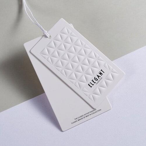 2021604 Custom/customized clothing hang tag paper garment swing price hang tag brand name logo printing personality labels tag