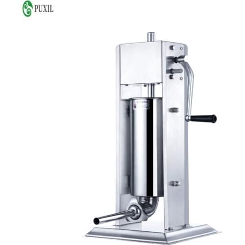 3L New commercial household vertical stainless steel sausage stuffer manual sausage filling machine hand crank sausage machine