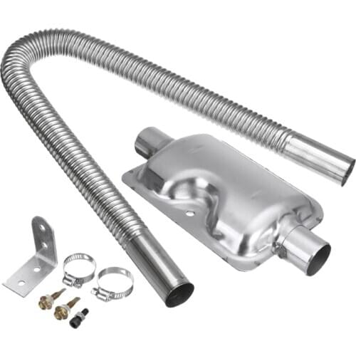 Car Parking Diesels Air Heater 60cm Exhaust Pipe + 24mm Mute Muffler Set Kit