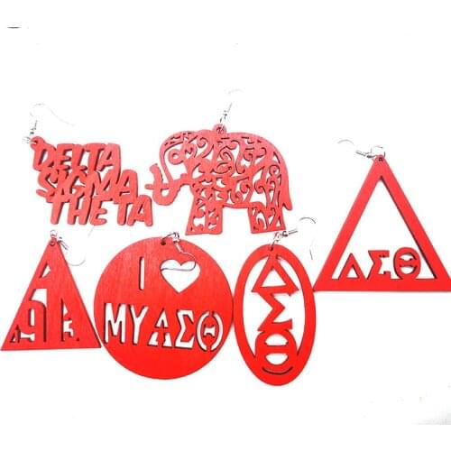 Free Shipping!!Round DST Wooden Earrings