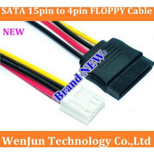 Free Shipping SATA 15pin Female to 4pin Female ITX SATA power coble 20cm FLOPPY disk/FLOPPY SATA power cord