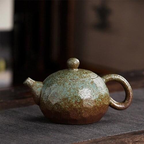 Japanese Style Retro Side Handle Teapot Stoneware Kung Fu Tea Set Household Simple Tea Making Xi Shi Pot Zen Ceramic Single Pot