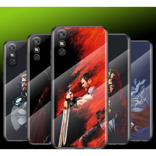Tempered Glass Cover Bravel Thor Marvel For Huawei Y6 Y7 Y9 Y5P Y6P Y8S Y8P Y9A P Smart Z 2019 2020 2021 Phone Case