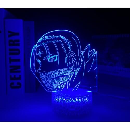 Kulolo Hunter X Hunter Anime Figure Acrylic Crake 3D White Base Lamp for Bedroom Decor Nightlight Birthday Gift LED Night Light