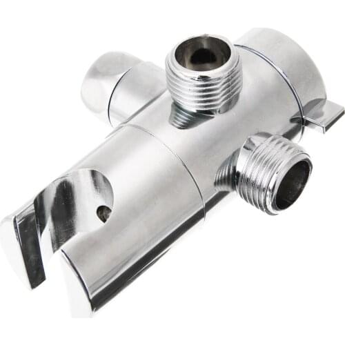 Hot Sale Fix Bracket ABS Bathroom Shower Head Diverter Sprayer Arm Mount 3-Way Valve For Bathroom Shower Head Bracket