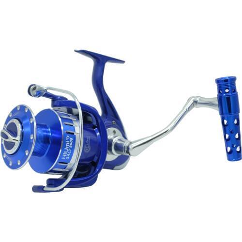 HiUmi 40KG Power Drag Saltiga Spinning Reels SALT 8000 10000 12000 Heavy Duty Sea Fishing Boat Fishing Jigging Fishing Reel