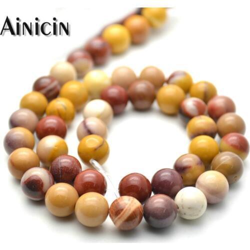 Genuine Natural Stone Original Egg Yellowstone Strand Loose Round Beads For Jewelry Making Diy Bracelet 6/8/10mm 5strand/lot