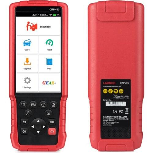 Launch CR423 OBD2 Scanner EODB CAN Auto Scanner One Click Update Car Diagnostic better than ELM327 Scan Tool Battery Tester