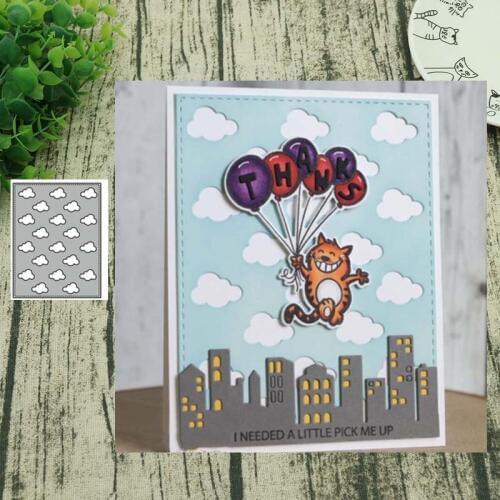 Metal cutting dies Clouds background cut die mold decoration Scrapbook paper craft knife mould blade punch stencils die
