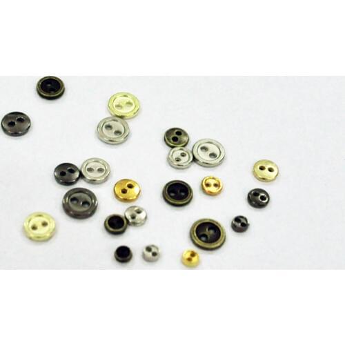 Mini buttons 40pcs 3mm 4mm 5mm 6mm 7mm 8mm round bread buttons little doll buttons for diy sewing craft accessories