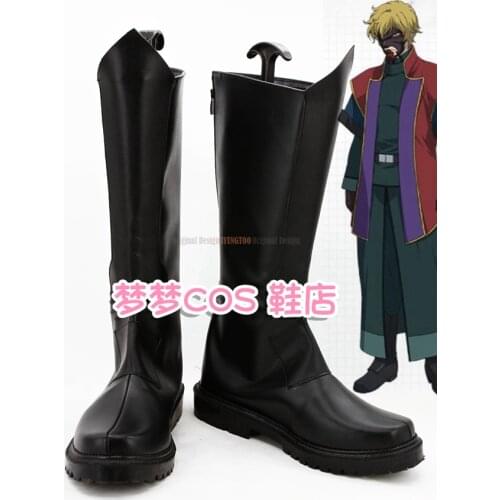 Mobile Suit Zeta Gundam Graham Aker Anime Characters Shoe Cosplay Shoes Boots Party Costume Prop