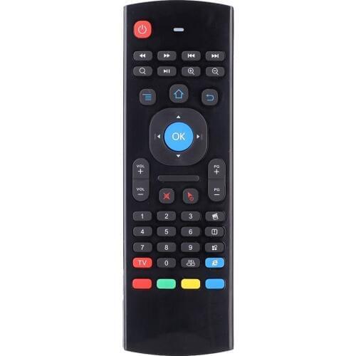 MX3 Portable 2.4G Wireless Remote Control Keyboard Controller Air Mouse for Smart TV Android TV box mini PC HTPC black