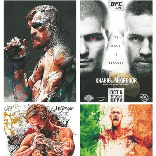 Sticker Arrogant Beast Conor McGregor Nude Man Tattoo Motivational BOXING Poster MMA Fight Event Hot Game CUSTOMIZED DIY Painted