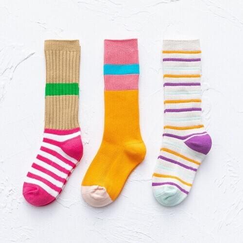 3PCS/Set Cute High Quality Baby Cotton Soft Comfortable Socks Children Knitted Tube Kids Cartoon Socks Autumn and Winter