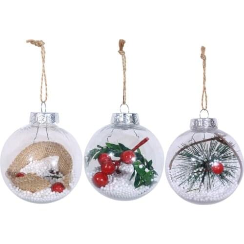 Christmas Decoration Drop Ball Pendant Christmas Tree Decoration Pendant Round Shape Ball Christmas Decoration Supplies