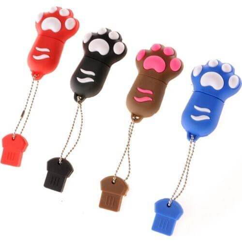 New Hot Cartoon Cat Claw Usb Flash Drive 8gb 16gb 32gb 64gb Creative Pendrive Gift 2.0 USB Memory Stick Pen Drive 128GB 1TB 2TB