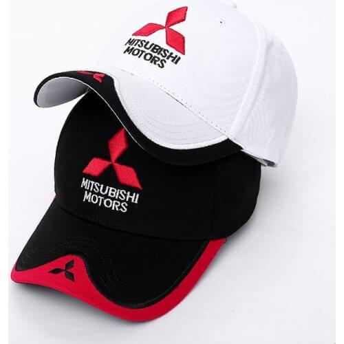 Wholesale 2020 New 3D Mitsubishi Hat Cap Car logo MOTO GP Racing F1 Baseball Cap Hat Adjustable Casual Trucket Hat CJ01