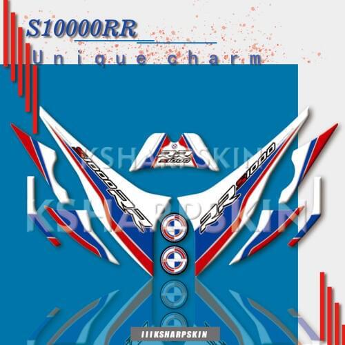 Motorcycle Front Fairing 3D Gel Sticker Protector Number Board Moto Accessories decoration decals Suitable for BMW s1000rr