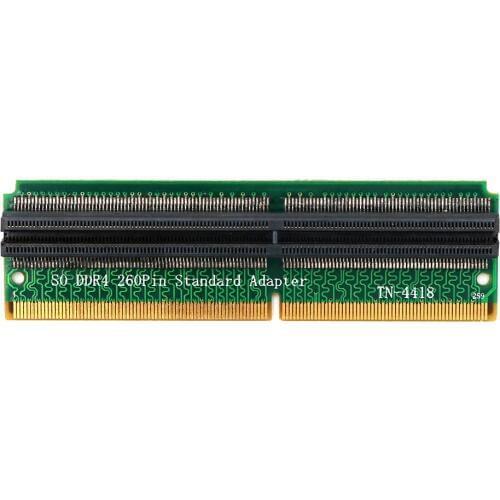 QINDIAN Add On Card DDR4 SO DIMM Adapter Memory Riser Card SO DDR4 260Pin Memory Test Protection Adapter Connector for Laptop PC