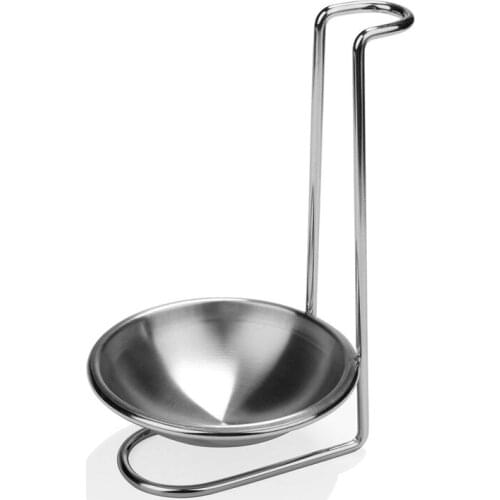 Stainless Steel Spoon Rest Holder,Long Handle Vertical Saving Soup Ladles Holders Ladle Rest Soup Ladle Holder