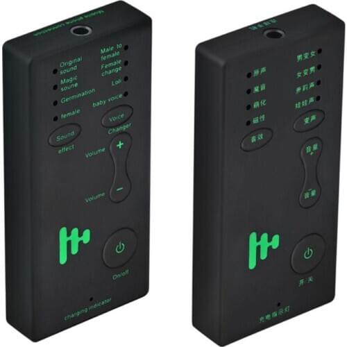 Mini Portable Voice Changer Handheld Microphone Voice Changing Device for PS4