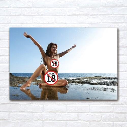 Sexy Girl Poster and Print Canvas Cloth Fabric Painting For Living Room Porch Home Decoration Wall Art Mural