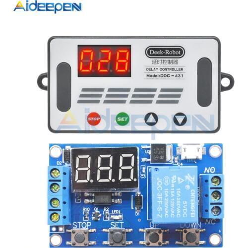 DC6-30V Digital Display Time Relay Module Time Delay Relay Timer Relay Timing Delay Cycle Time Control Switch Voltage Protection