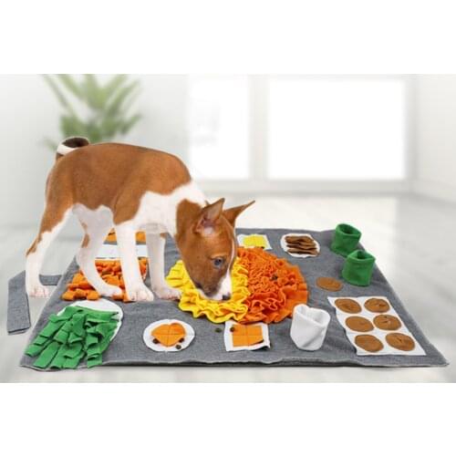 Pet Dog Snuffle Mat Nose Work Sniffing Foraging Pad Anti Slip Blanket Carpet
