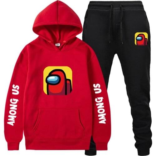 New Fashion Brand Game Among Us Hoodies Pants Suit Sportswear Men Women Cartoon Sweatshirt Set Autumn Winter Sweatsuit Tracksuit