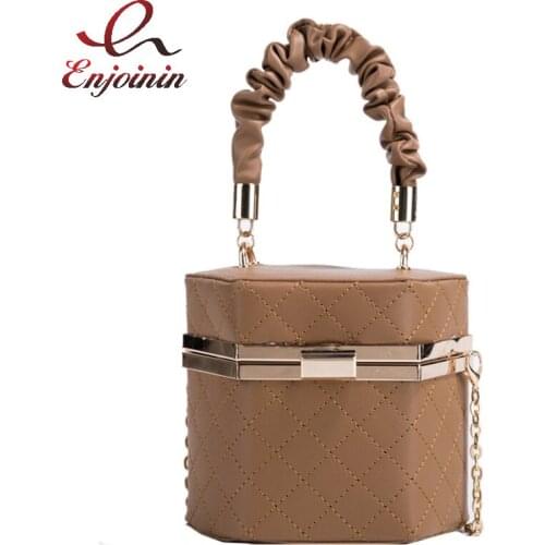 Diamond Pattern Box Party Clutch Bag for Women Fashion Designer Bag Ladies Purses and Handbags Mini Chain Shoulder Bag Causal