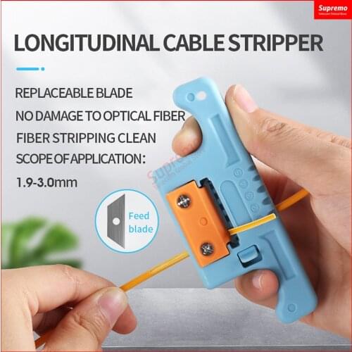 MSAT 5 Loose Tube Buffer MSAT-5 Fiber Cable Ribbon Stripper Mid-Span Access Tool 1.9mm to 3.0mm Replaceable Blade cutter