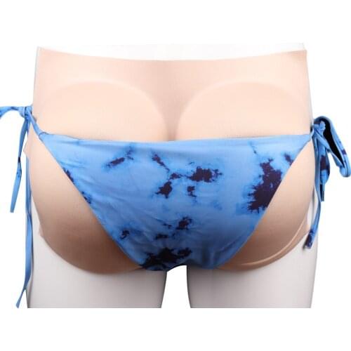 Women Sponge Padded Push Up Panties Butt Lifter Peach Hip Shape Cosplay Drag Party Transvestite Fake Ass Panties