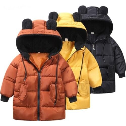 Winter Jackets For Kids Hooded Down Coat Children Winter Outerwear & Coats Casual Baby Girls Clothes Autumn Winter Parkas