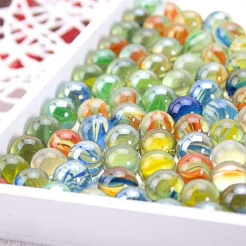 10/20PCS 14mm Colorful Glass Marbles Kids Marble Run Game Marble Solitaire Toy Accs Vase Filler&Fish Tank Home Decor canicas