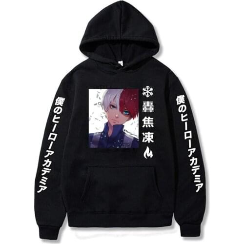 2021 Manga My Hero Academia Fashion Hoodies Casual Tops Oversize Hoodie Sweatshirt Men/Women Regular Pullover Hoodies Clothes