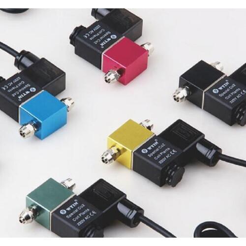 220V CO2 DIY Aquarium Fish Tank Electric Magnetic Valve Aquarium Magnetic Solenoid Valve Regulator Low Temperature