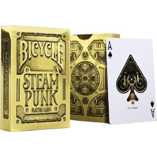Bicycle Gold Steampunk Playing Cards Thoery11 Deck USPCC Collectable Poker Magic Card Games Magic Tricks Props