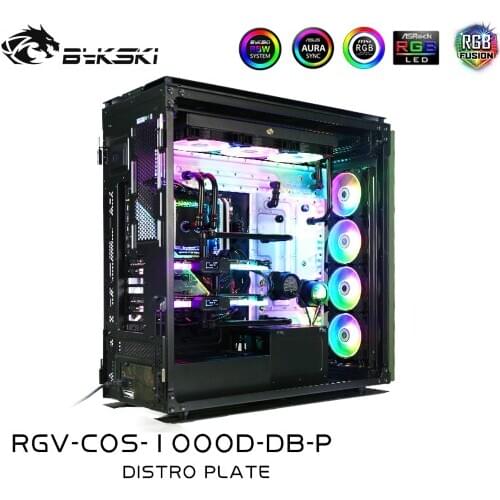 Bykski RGV-COS-1000D-DB Distro Plate Kit for CORSAIR 1000D Chassis