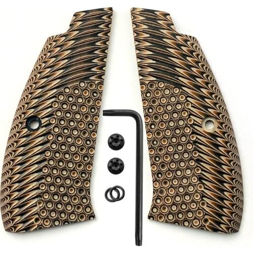 CZ75 Grips G10 Grips for CZ 75 Full Size, SP-01 Series, Shadow 2, 75B BD, Gun Grips Screws Included