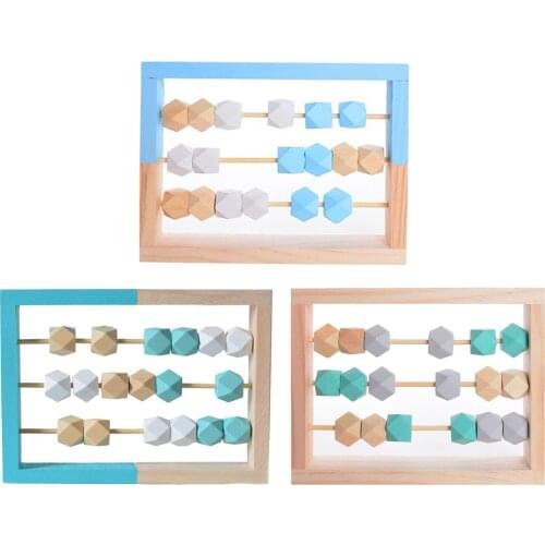 Wooden Abacus Calculating Beads Kids Learning Educational Toy