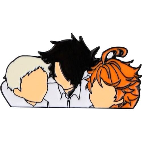 PF680 The Promised Neverland Enamel Lapel Pin Badge Pins Hats Clothes Backpack Japanese Anime Jewelry Accessories Gifts