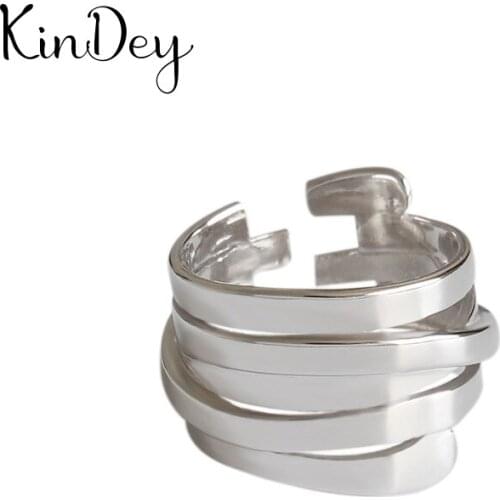 Personality Exaggerated Gothic Multi-layer Chains Rings For Women Charm Engagement Jewelry Girls Open Finger Knuckle Rings