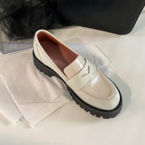 Mezereon Quality Slip On Loafers Med Bottom Creepers Round Toe Platform Casual Shoes Vulcanized Footwear Tassels Shoes
