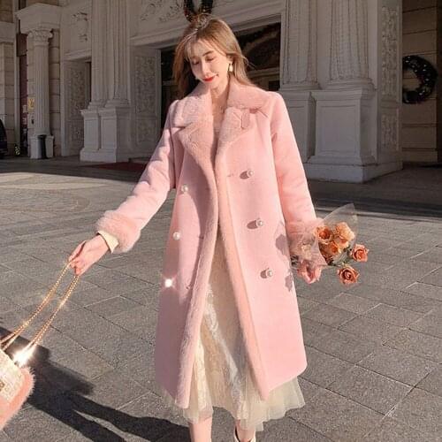 LSHITT Women's Coats With Fur