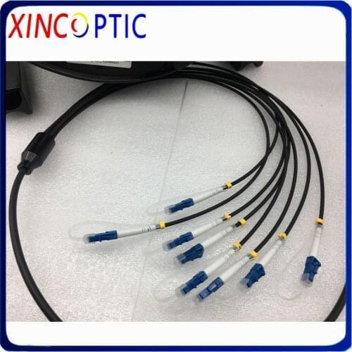 Multimode Armored Patch Cord 8Cores 100M MM 50/125 OM1 OM2 LSZH SC LC FC 8 fiber Optical Fiber Jumper Cable