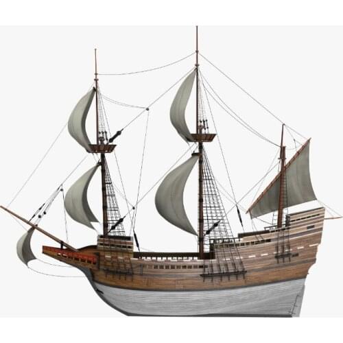 Sailboat model assembly kit 1:96 Mayflower ship model building kits