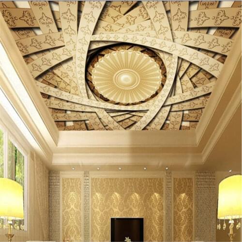 Custom 3d ceiling wallpaper living room bedroom 3d wallpaper for walls 3 d ceiling wallpaper for ceiling